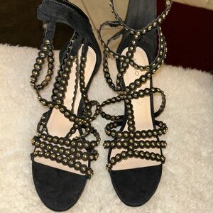 Sexy beaded dressy sandals